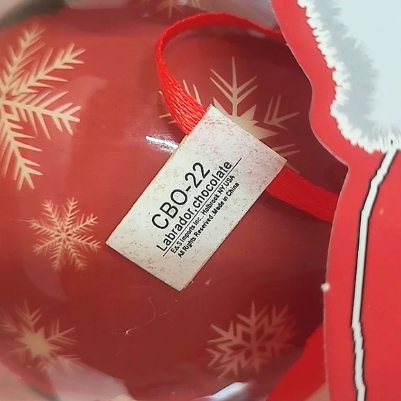 🆕️ Kirkland's Christmas Ornament Labrador Retreiver Lab Dog Pair of Ornaments - Picture 7 of 15